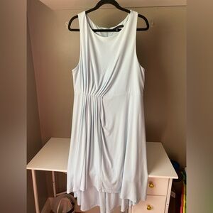 White House Black Market Light Blue High-Low Sleeveless Dress Size 16